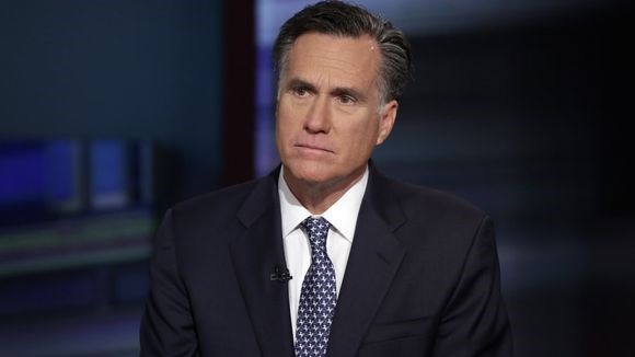 Mitt Romney is interviewed on the Fox Business Network in March