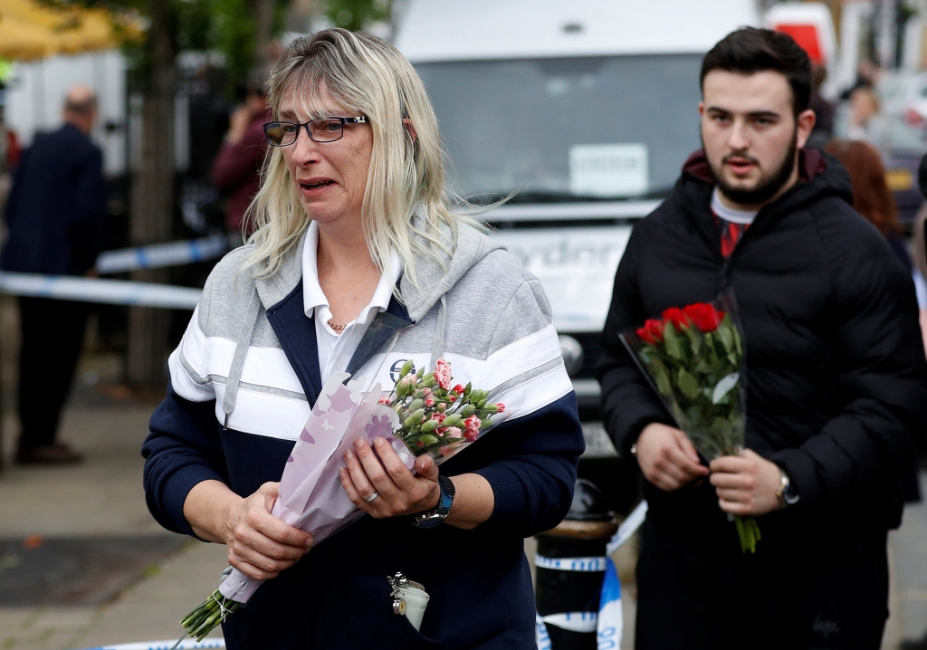 Mourners flock to lay flowers in memory of Jo Cox who was attacked in her Yorkshire constituency yesterdayPHIL NOBLE  REUTERS