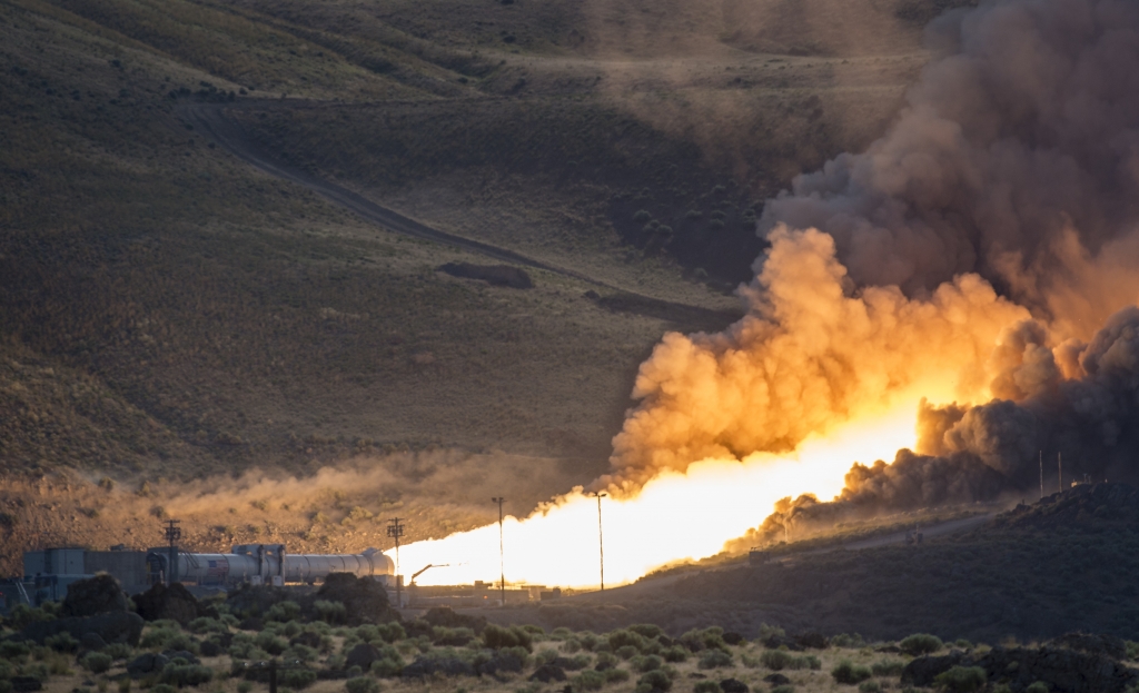 Orbital ATK successfully conducted the QM-2 test of its solid rocket booster for NASA's Space Launch System at its Promontory UT facility. The test verified the booster's low temperature performance. Two solid rocket boosters will be used for each