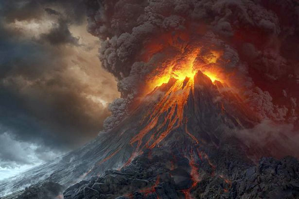 Mount Doom in Mordor in Lord of the Rings