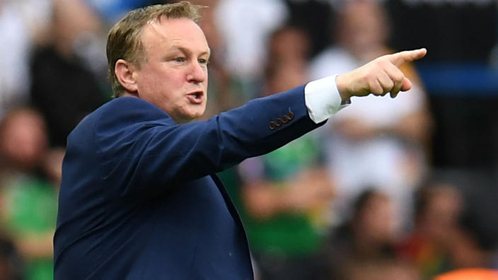 Northern Ireland manager Michael O'Neill            
    
              
     
     
           Show Grid