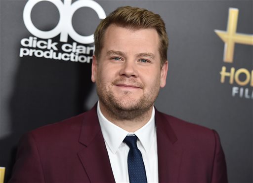 James Corden arrives at the Hollywood Film Awards in Beverly Hills Calif