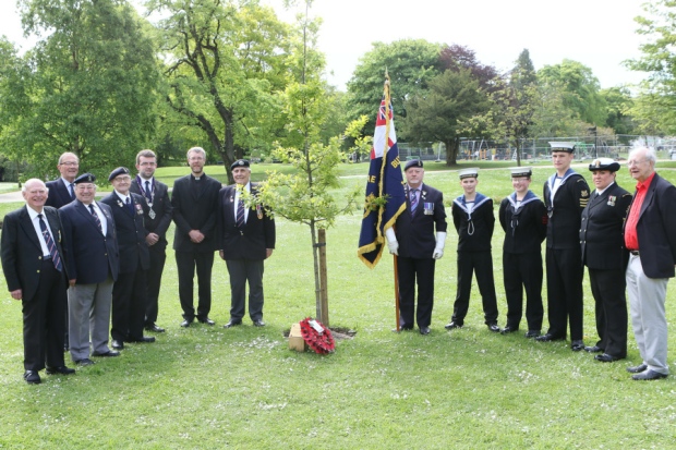 Official dedication of the tree planted to mark the centenary of the Battle of Jutland