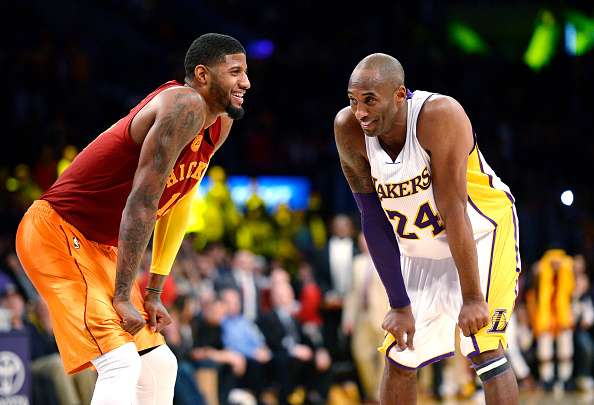 Paul George and Kobe Bryant