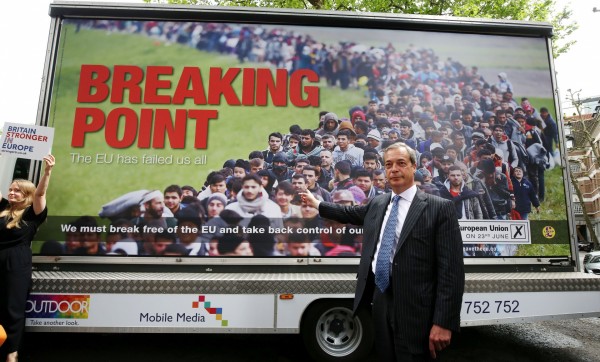 Nigel Farage Ukip EU referendum poster campaign