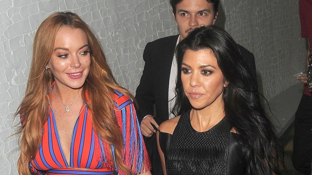 Kourtney Kardashian and Lindsay Lohan Wore the Same Dress, Are Also Maybe Friends?