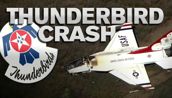 Thunderbird crashes following USAFA graduation