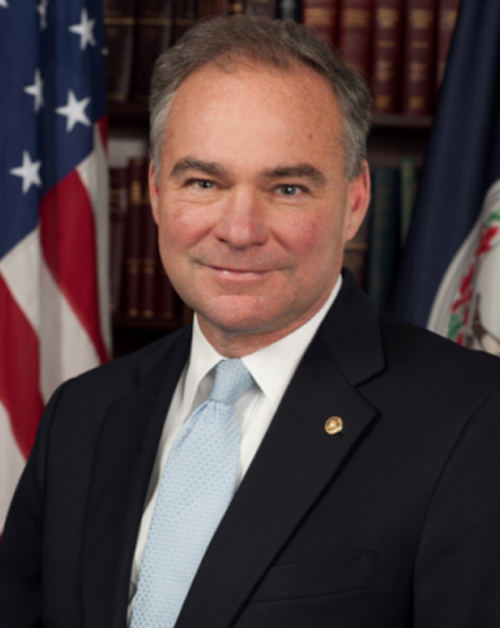 Kaine of Virginia. Credit U.S. Senate