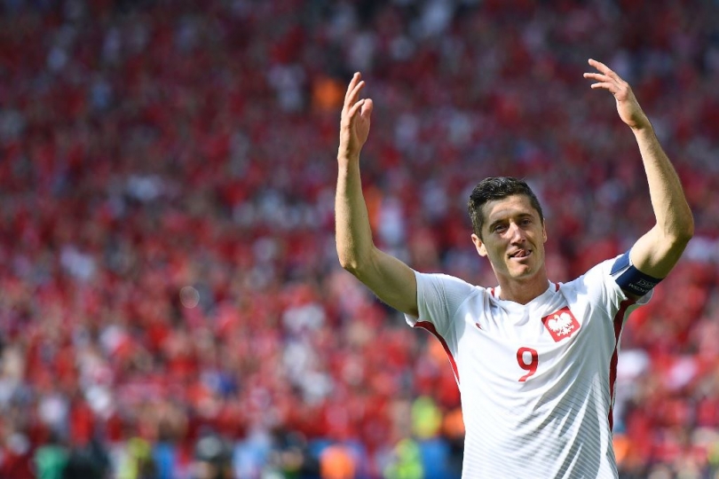 Poland’s forward Robert Lewandowski