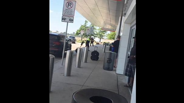 Police shoot man amid domestic disturbance at Dallas airport