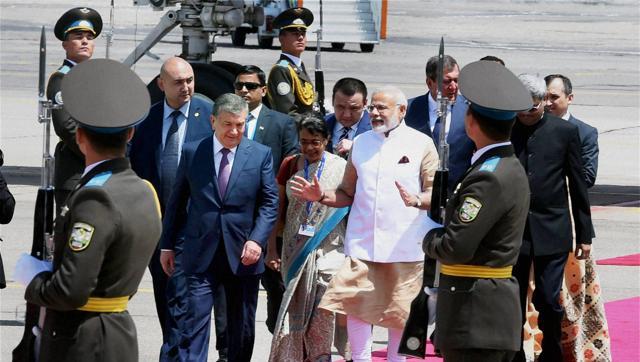 Prime Minister Narendra Modi with Indian American astronaut Sunita Williams