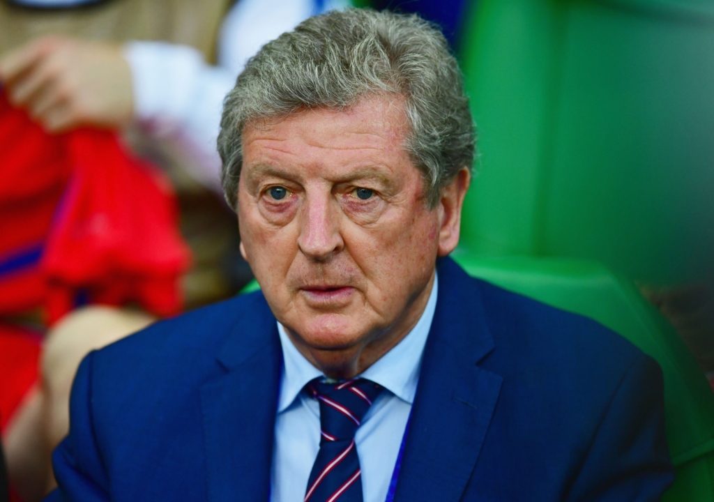 Roy Hodgson looks on anxiously