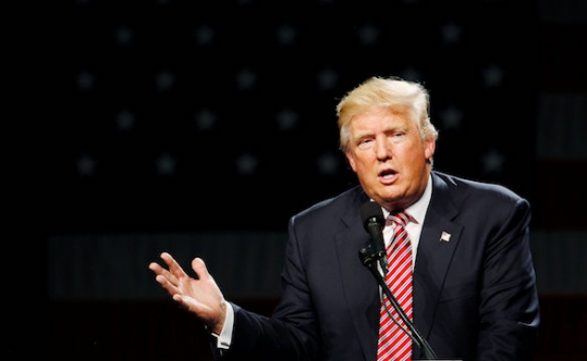 Republican presidential candidate Donald Trump in Greensboro N.C. on June 14