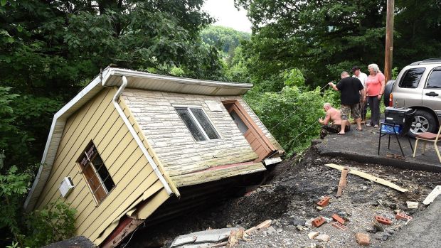 Residents were devastated to find their houses were washed away in foods