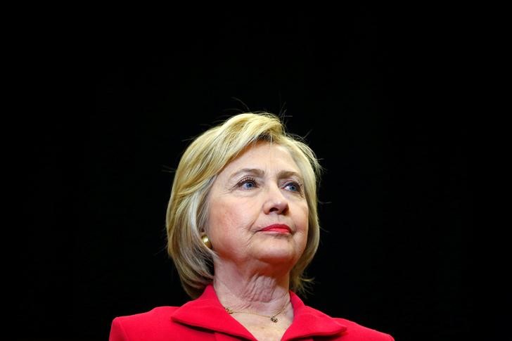 U.S. Democratic presidential candidate Hillary Clinton is shown in this file