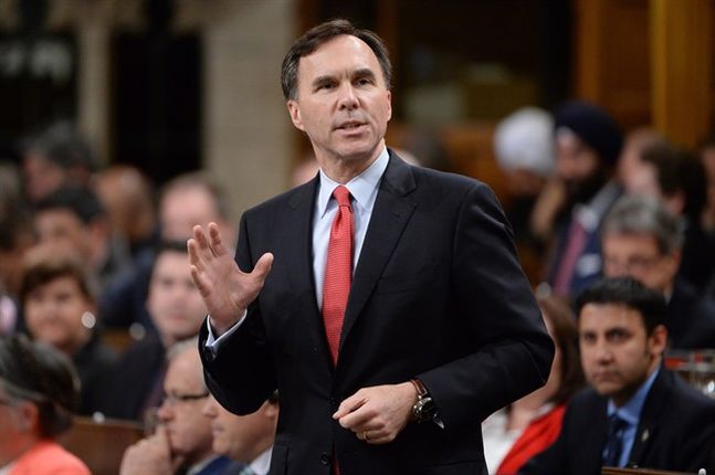 Finance Minister Bill Morneau answers a question during Question Period in the House of Commons on Parliament Hill in Ottawa on Thursday