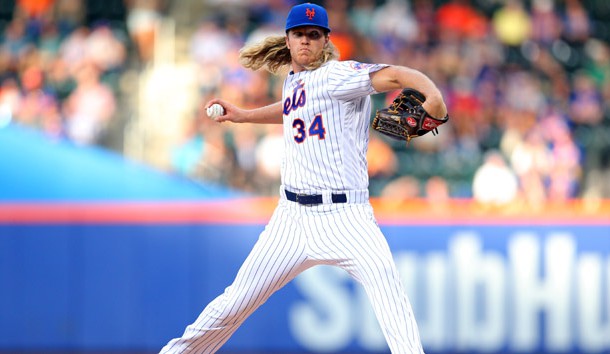 Jun 15 2016 New York City NY USA New York Mets starting pitcher Noah Syndergaard pitches against the Pittsburgh Pirates during the first inning at Citi Field