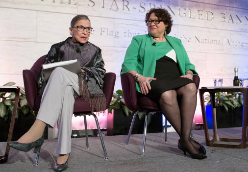 Supreme Court Justices Ruth Bader Ginsburg and Sonia Sotomayor discuss the court's food traditions. RBG let us in on a secret The reason she was not entirely awake at the State of the Union? She wasn't totally sober