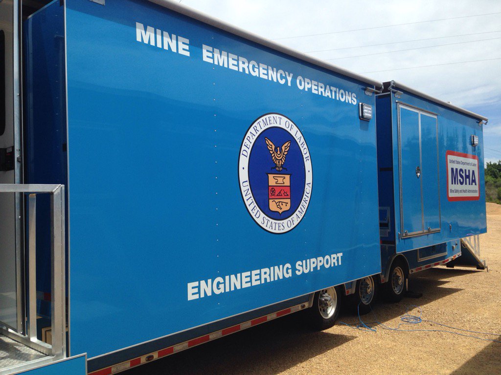 Thursday the media was granted access to the Mine Safety and Health Administration mobile command center where they keep a watchful eye on the workers ensuring nobody else gets hurt or loses their life. Source WLBT