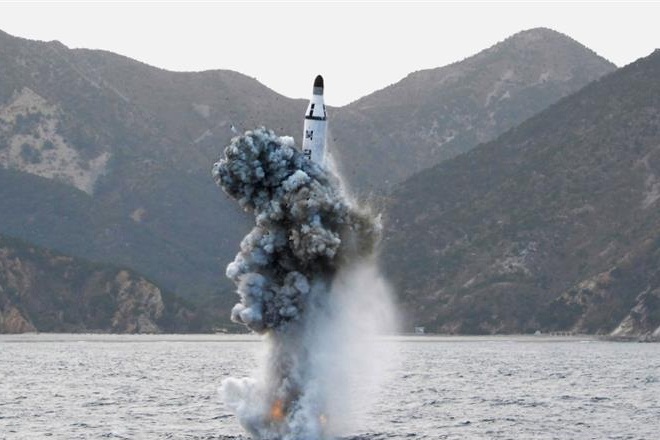 Both missiles were believed to be Musudan intermediate range ballistic missiles and launched from Wonsan on the eastern coast Commander Gary Ross said in a statement