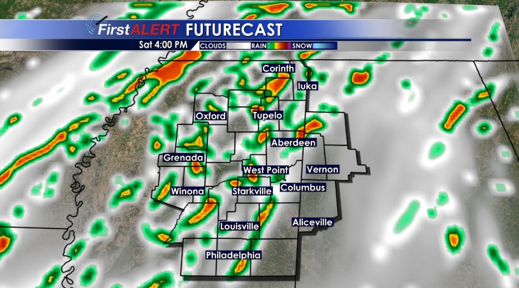 Showers & Storms Expected Saturday