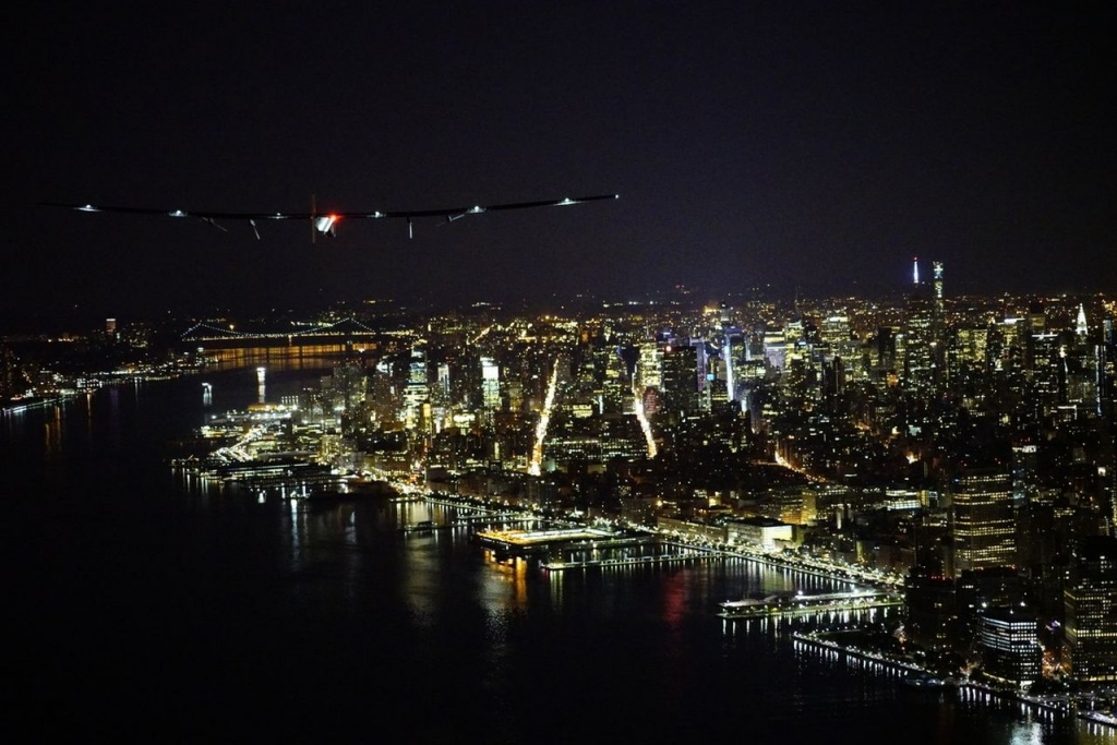 Solar Impulse Plane Starts Leg 14 of Round-The-World Flight, Heading for NY