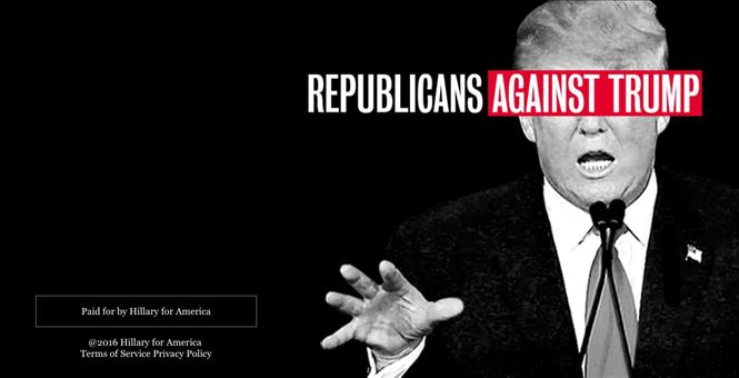 In Attempt to Woo Disaffected GOP Voters Clinton Launches 'Republicans Against Trump&#39 Website