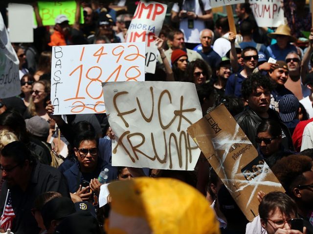 Pro-Trump anti Trump groups clash in San Diego