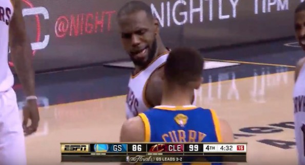 LeBron Trash Talk Curry