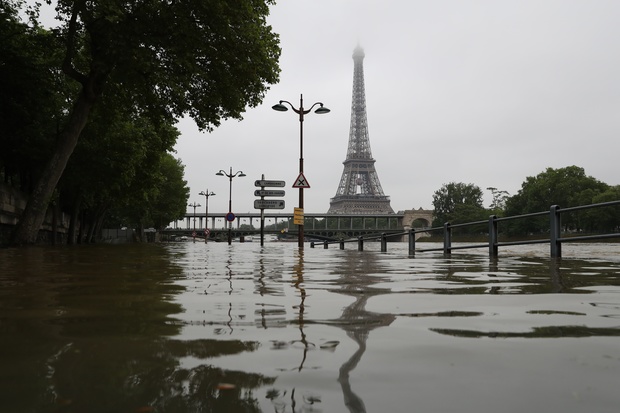 The River Seine burst its banks