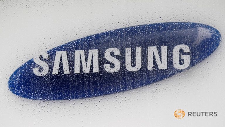 The logo of Samsung Electronics is seen at the company's headquarters in Seoul South Korea