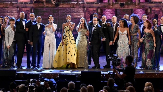 Hamilton cast at Tony Awards