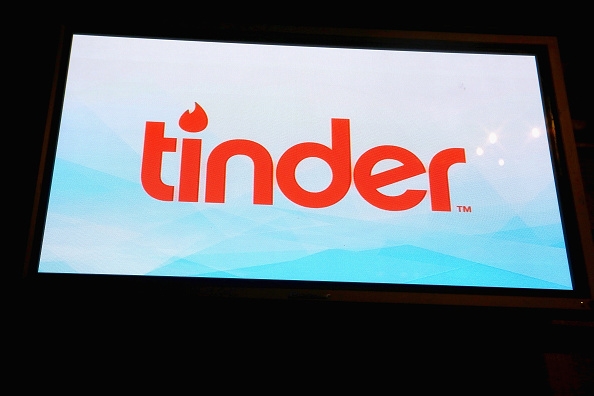 Tinder on display at the Billboard Winterfest