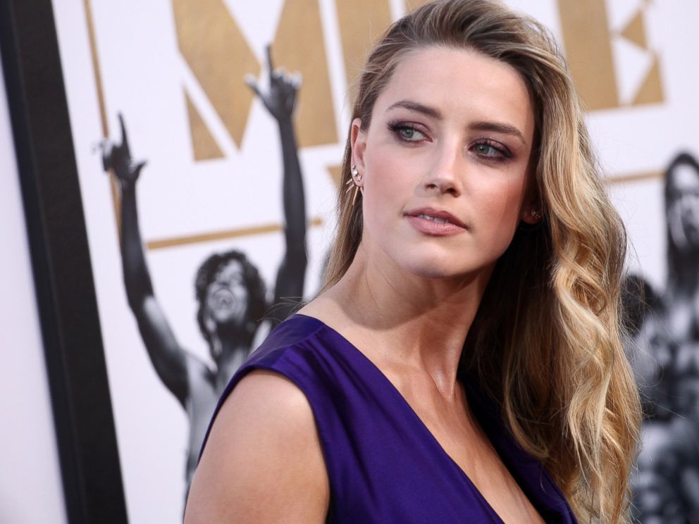 Amber Heard attends the Los Angeles world premiere of Warner Bros