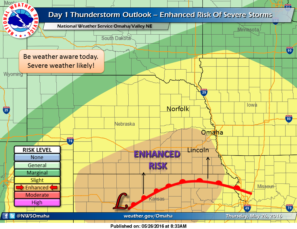 Severe Weather Probability High For Thursday