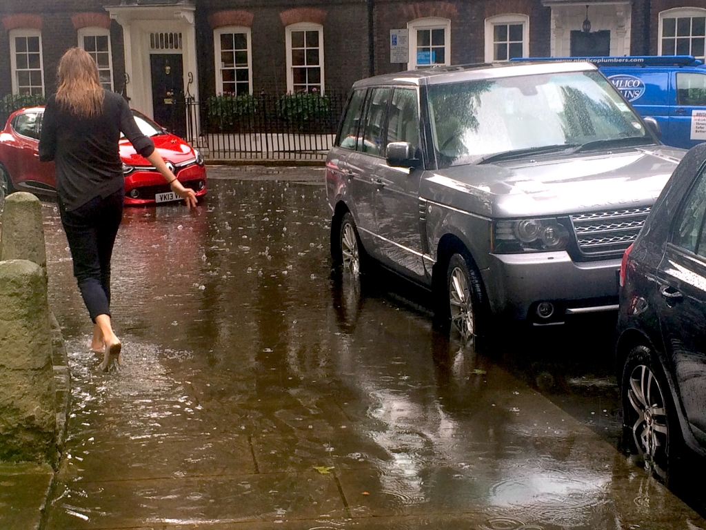 Torrential rain in London and other parts of south-east England caused transport problems and may have affected turnout