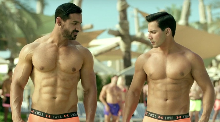 Varun Dhawan John Abraham Dishoom Varun Dhawan John Abraham Varun Dhawan Underwear John Abraham underwear Varun Dhawan John abraham underwear Varun john Underwear Dishoom UNderwear sequence Entertainment news