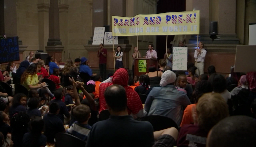 Tuesday night pro-soda tax rally