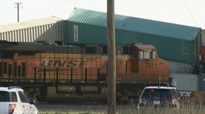 Freight trains collide in Texas triggering massive explosion