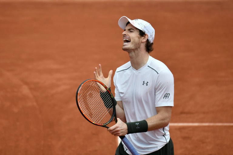 AFP  Philippe Lopez Great Britain's Andy Murray reacts during his men's quarter-final match against France's Richard Gasquet at the Roland Garros 2016 French Tennis Open in Paris