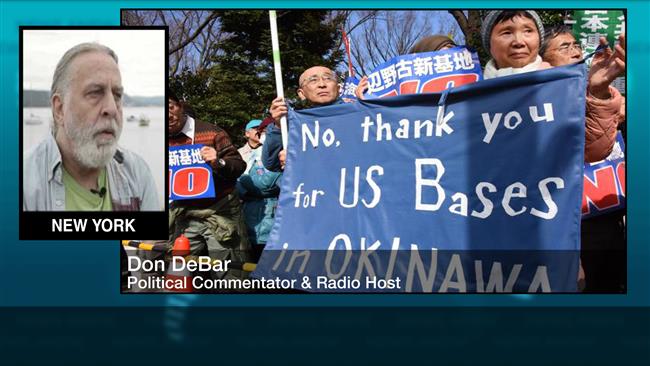 “The US military is in Japan positioned to make war,” De Bar says. “These are people that are trained to do mass violence and they carry with them all of the prejudices that go with American culture.”