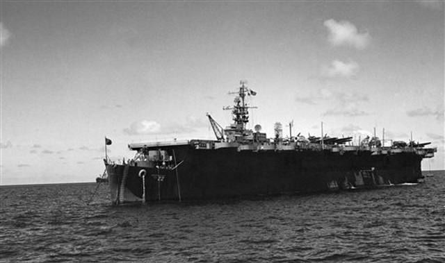 Independence near Bikini Atoll. Scientists have rediscovered a mostly intact World War II aircraft carrier the U.S. Navy scuttled off the Northern California coast decades ago. The U.S.S. Independence was loc