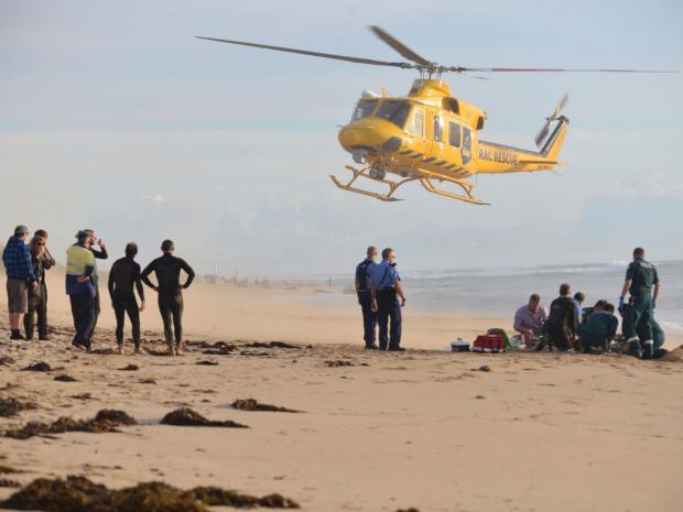 A surfer has lost part of his leg in a shark attack off Western Australia