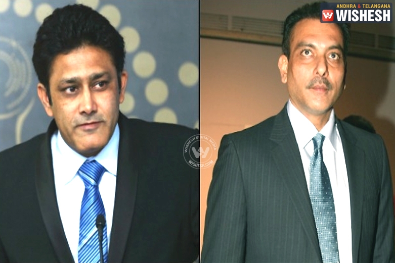 Team India’s Coach Anil Kumble Selected As Head Coach Ravi Shastri As Batting Coach