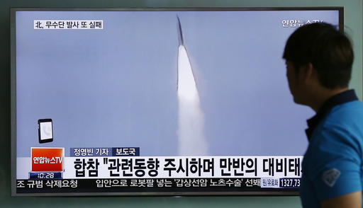 South Korea says North fails with attempted missile launch