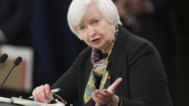 The Fed President Janet Yellen in Washington