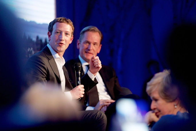 Mark Zuckerberg and Mathias Doepfner were at the presentation of the first Axel Springer Award in February in Berlin Germany