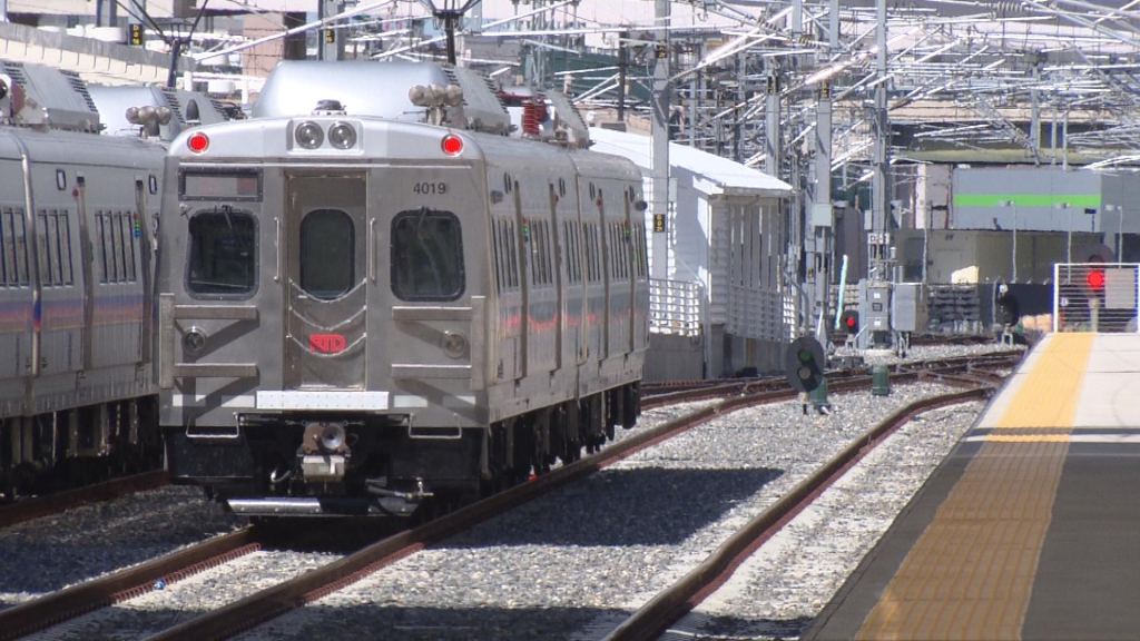 A Line train cars