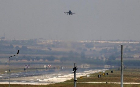 A Turkish Air Force warplane takes off from the Incirlik Air Base. AP file