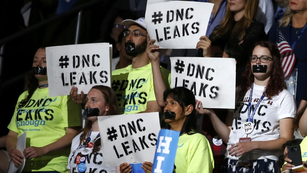 A leaked cache of emails showed the DNC had favoured Clinton over Sanders